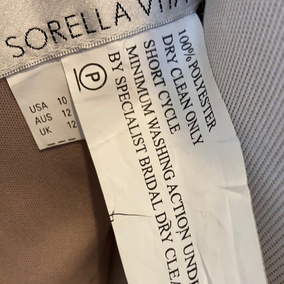 Sorella Vita NWT #9018 Bridesmaid or Mother of Bride Dress Sz 10 Sequins Holiday - Picture 12 of 16